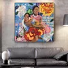 Graffiti Klok Meng Street Art Canvas Painting Picture Prints Abstract Karakter Muurschildering Woonkamer Home Decor Schilderen Poster