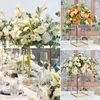 Decoratieve bloemen op maat gemaakt kunstmatige bloemenbal zijden tafel middelpunt voor feestevenement bruiloft decor wegleidingsboeket