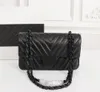 2023 Designer Handbag Shoulder Chain Bag Clutch Letter Solid Color Buckle Waist Square Stripe Ladies Luxur