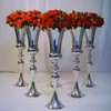 Decoratie Flower Vase Tall Vloer Vazen Metalen pilaren Plint voor trouwfase feestevenementen