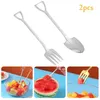 Dinnerware Sets 2pcs Gold Silver Set Shovel Shape Stainless Steel Tableware Fork Spoon Flatware Dishwasher Safe Cutlery