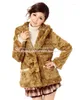 Women's Fur Sales Japan Liz Lisa Winter Thick Lace Velvet Ribbon Bow Coat