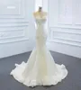 Mermaid Wedding Dress Vestidos de Novia com moda de trem netável SM66660
