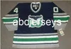 Herren Vintage #40 FRANK PIETRANGELO Hartford Whalers 1992 CCM Hockey Jersey individuell mit beliebiger Namensnummer