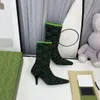 Женские ботинки с лодыжкой в ​​носках, похожие на носки