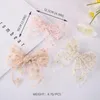 Haarschmuck, süße Spitze, große Schleife, Baby-Clips, Prinzessin, einfarbig, Chiffon, für Mädchen, Haarnadeln, Blumenstickerei, Kind, Kleinkind, Haarspange