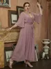 Robes de grande taille TOLEEN femmes grand élégant Maxi 2022 été rose col en V évasé surdimensionné longue soirée Festival vêtements