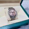 Un BrandNew Mens Datejuste 116244 Pink Floral Dial Diamond Beze Mécanique bande automatique Box3900562