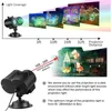 Jul Snowflake Laser Projector Light LED Moving Pattern Outdoor Landscape Halloween Xmas Lamp