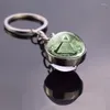 Schlüsselanhänger All Seeing Eye Schlüsselanhänger Illuminati Dollar Bill Schmuck Pyramide Doppelseitige Glaskugel Schlüsselanhänger Münzschlüssel Modeaccessoires