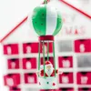 装飾的な置物クリスマス装飾鉄塗装された空気風船ペンダントの木