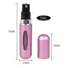 5ml Portable Mini Refillable Perfume Bottle With Spray Scent Pump Empty Cosmetic Containers Atomizer Bottle For Travel Tool