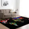 Carpets Red Rose Earth Sunset Carpet For Living Room Bedroom Kids Children's Rug Round State House Floor Cover