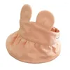 Berretti Cappello per protezione solare per orecchie Cappello in cotone a tesa larga per bambino Top vuoto per unisex 101A