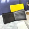 New Men Designer Wallet Canvas leather Short wallets Fashion Letter Credit Card Holder Simple business luxury Coin Purse