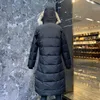 Women's Warm Winter Duck Down Jacket Parka Puffer Coat with Hood Faux-Fur Trim Windproof Parker Long Real Wolf Fur Stylish Coats
