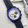 Om Horloges voor Mannen 2023 Nieuwe Heren Horloges Alle Wijzerplaat Werk Quartz Horloge Hoge Kwaliteit Top Luxe Merk Chronograaf klok Zwart Lederen Riem Mannen Mode o01