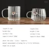 Muggar Creative Tea Cup Heat Resistant Transparent Glass Mugg Office Master Flower Teacup Silver Decor Coffee Teaware Container