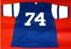 zszyty vintage #74 Merlin Olsen Niestandardowy strach czwórki piłkarski rozmiar S-4xl Niestandardowy koszulka Numer Numer