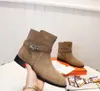 2022 new Fashion Women Boots Flats Genuine leather Ladies Shoes Ankle Party Wedding Dress Lady boot