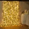 Strings Flower Leaves Garland Fairy Lights LED Copper Wire String Light For Wedding Garden DIY Decor Christmas Home Decoration