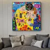 Graffiti Klok Meng Street Art Leinwand Malerei Bild Drucke Abstrakter Charakter Wandbeschilderung Woonkamer Home Decor Schilder Poster