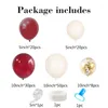 Party-Dekoration, 118-teiliges Burgunder-Ballon-Girlanden-Set, DIY-Blush-Gold-Konfetti-Ballons-Streifen für Hochzeit, Bachelorette, Geburtstag