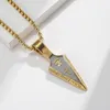 Pendant Necklaces Vintage Eye Of Horus Anka Necklace Gemoetric For Men Woman Stainless Steel Chain With 24Inch
