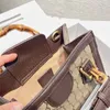 WomenLeather jumbo s Printed Diana Mini Tote Bags Hardware Bamboo Handles Designer Female Shoulder Crossbody Beach Shopping Bag Handbag