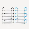 Stockage de vêtements Multicouche Minimaliste Pratique Métal Debout Chaussures Rack Assemblage Gratuit Accueil Amovible Super Space Saving Cabinet 4/5 Layer