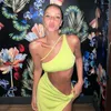 Lässige Kleider 2022 Sommer ärmellos rückenfrei ausgeschnitten Maxikleid Outfits für Frauen Sexy Club Party Split Kleid Kleidung