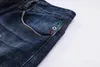 PLEIN BEAR Blue Men's Jeans Classical Fashion PP Man DENIM TROUSERS ROCK STAR FIT Mens Casual Design Ripped Jeans Distressed Skinny Biker Cloth-fitting Pants 157503