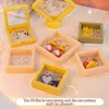 Jewelry Pouches PE Film Storage Box Earrings Necklace Ring Compact Portable Dustproof Jewellery Case Without Base