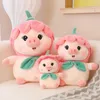 Kawaii dessin animé gras cochon avec fleur jouets en peluche mignon animal poupée en peluche molleuse piggy oreiller d'anniversaire pour enfants fille