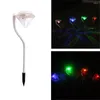 Luci decorative colorate da giardino a LED in acciaio inossidabile con luce solare a diamante