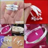 Bangle Bangle 2Pcs Children Baby Girls Boys Toddlers Adjustable Size 925 Sterling Sierbangle Drop Delivery 2021 Jewelry Bracelets Dhg1T