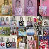 Bolsas de noite Padrão de tubo de agulha Padrão impresso de compras ecológicas de compras de poliéster Totes Bolsa feminina Bolsa reutilizável Bolsa Pretty Gift