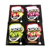 sour jacks mylar commestibile sacchetti di plastica per imballaggio in mylar caramelle gommose vuote sacchetto a prova di odore cunei mela verde anguria sacchetto di caramelle ai frutti di bosco