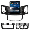 Lecteur Radio dvd de voiture Android pour Toyota Fortuner HILUX Revo Vigo 2007-2015 Tesla Style multimédia vidéo Autoradio GPS 2din Carplay