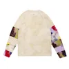 Herren Hoodies Kapital Man Used Tie Dye Sweater Street Loose Color Matching Round Neck Pullover T-Shirt