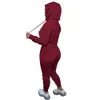 Fashion Streetwear Women Hooded Tracksuits Letter Printed Pullover Sweatshirt Two Piece Set Sweater Sweatpants Sweatsuit