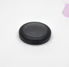 Storage Bottles 59mm Matte Black Plastic Empty Cosmetic Blusher Compact Round Frosted Makeup Eyeshadow Container Lipstick Case SN639