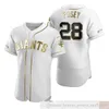 2021 News Maglie da baseball Uomo 28 Buster Posey 10 Evan Longoria 9 Brandon Belt Cueto SAMARDZIJA Custom Women Youth Kids White Golden Edition