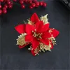 Julekorationer 1 datorer 13x13x1cm Simulering Flower Creative Home Decoration Accessories Year Decor 2022 Things Navidad
