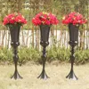 decoration Black Weddings Centerpieces Vase For Wholesale Unique Design Black Color Wedding Centerp make459