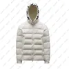 Designer heren donsjacks Winter Warme parka's Licht windjack Zwart Wit Puffer Bovenkleding