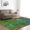 Carpets Red Rose Earth Sunset Carpet For Living Room Bedroom Kids Children's Rug Round State House Floor Cover