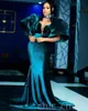 2022 Arabisch Aso Ebi Meerjungfrau Satin Ballkleider Perlen Kristalle Sexy Abend Formale Party Zweiter Empfang Geburtstag Verlobungskleider Kleid ZJ285