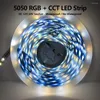 Полоски RGB Светодиодная полоса Свет 12 В 24 В SMD 4IN1 5IN1 CCT 60LEDS/M 5 ЦВЕТИ В 1CHIP CW WW RGBW RGBWW LABL