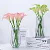 장식용 꽃 1pcs diy mini calla pe 폼 폼 웨딩 파티를위한 인공 폰 호스 슈트 lotus decoratioan popogry 시뮬레이션